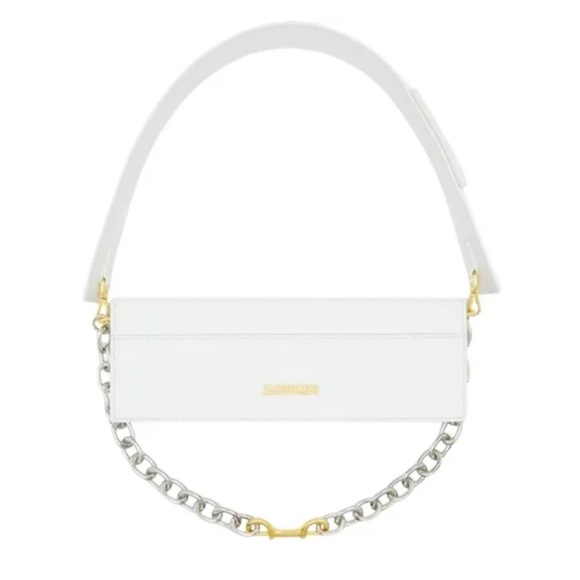 LIKE NEW AUTHENTIC JACQUEMUS Le Ciuciu Leather Shoulder Bag in White - Picture 4 of 11